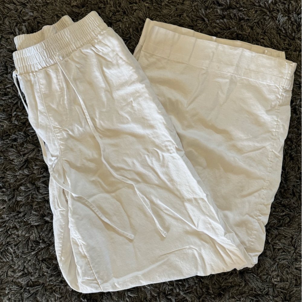 A New Day Wide Leg Linen-blend Pants
